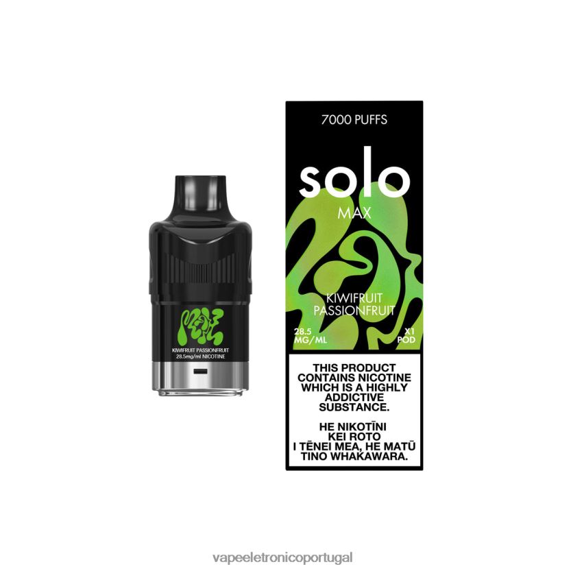 Líquidos Vape Portugal - Solo MAX vagem kiwi maracujá BX28RB90