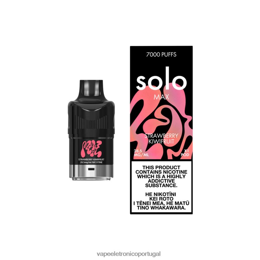 Vape Eletronico - Solo MAX vagem kiwi morango BX28RB74