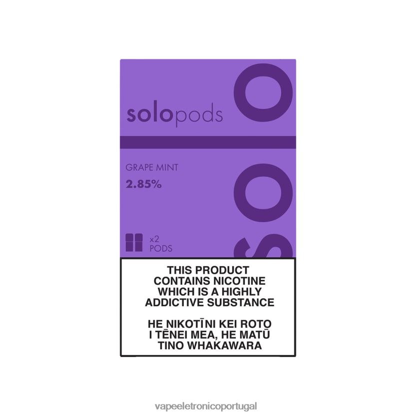 Vape Eletronico - Solo cápsula de reposição pacote com 2 hortelã de uva BX28RB54