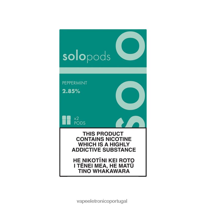 Vape Recarregável - Solo cápsula de reposição pacote com 2 hortelã-pimenta BX28RB63
