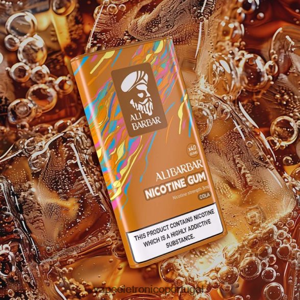 Alibarbar goma de nicotina cola 46DN0X99 - Vape Eletronico