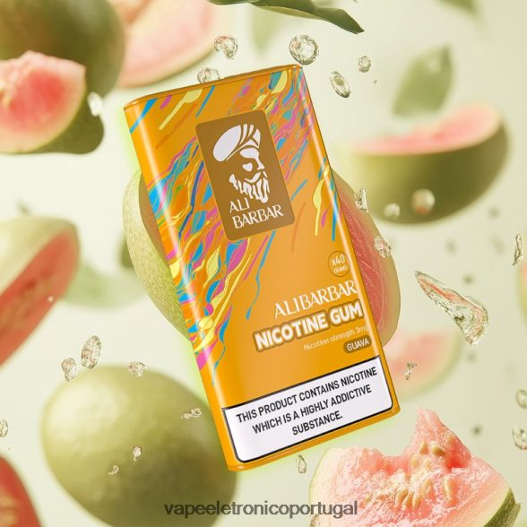 Alibarbar goma de nicotina goiaba 46DN0X100 - Líquidos Vape Portugal