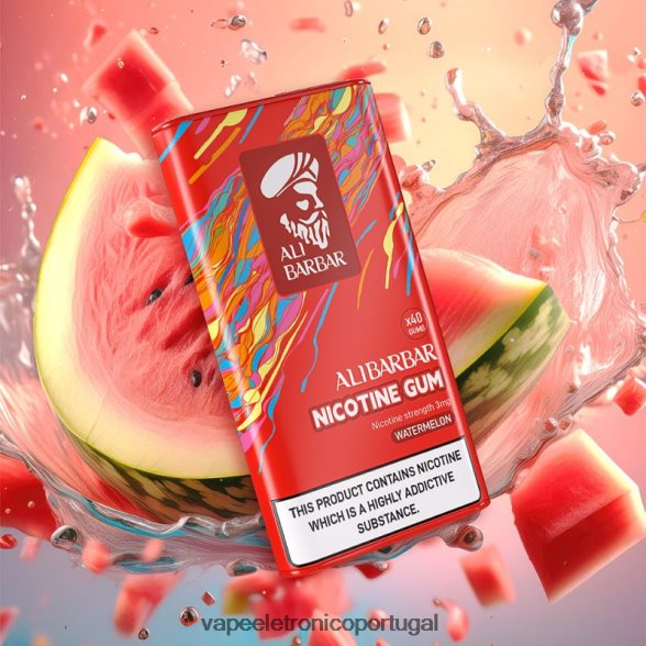 Alibarbar goma de nicotina melancia 46DN0X103 - Vape Recarregável