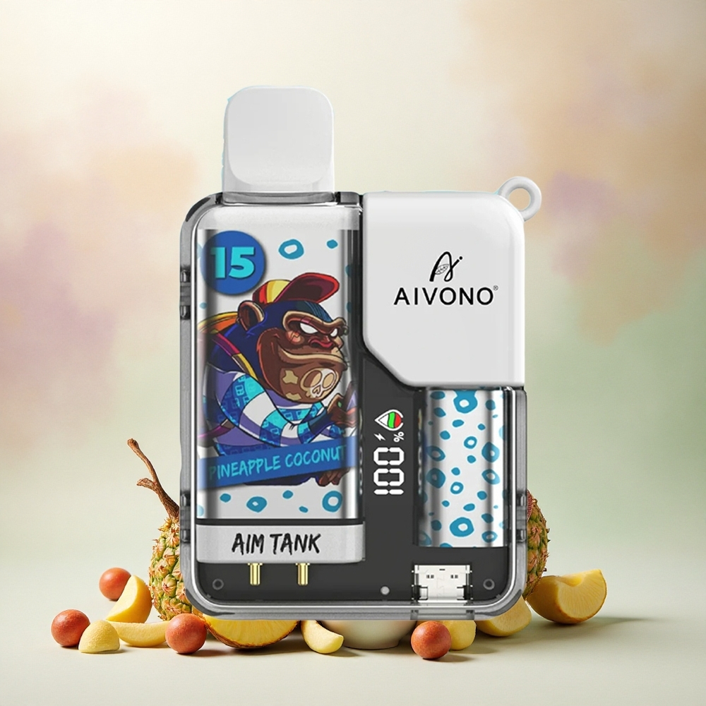Aivono Aim Tank 9500 Abacaxi Coco com 650mAh e 5% Nicotina