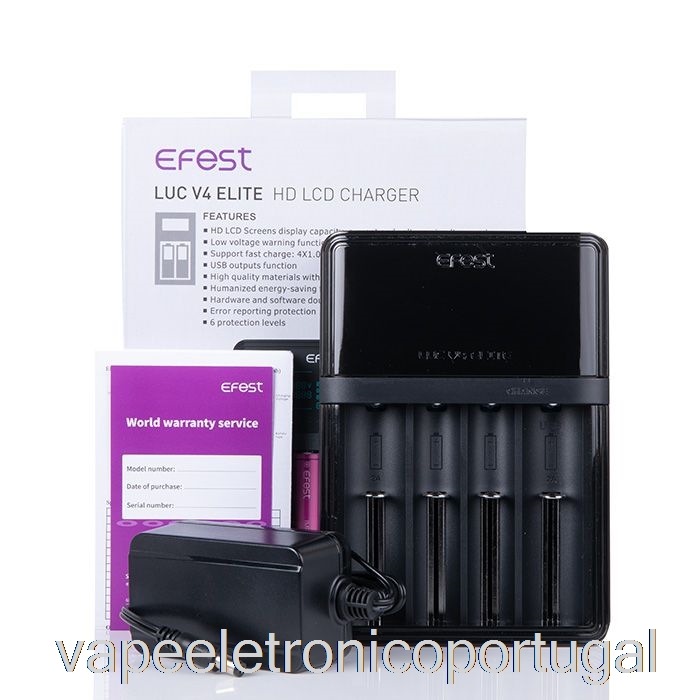 Vape Eletrônico Efest Luc V4 Elite Hd Carregador Lcd