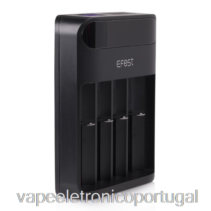 Vape Eletrônico Efest Exuberante Q4 Carregador De Bateria Led Inteligente De 4 Compartimentos