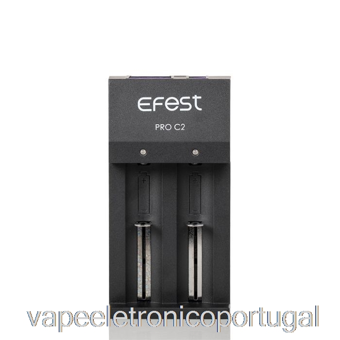 Vape Eletrônico Efest Pro C2 Carregador De Bateria Inteligente De 2 Baias