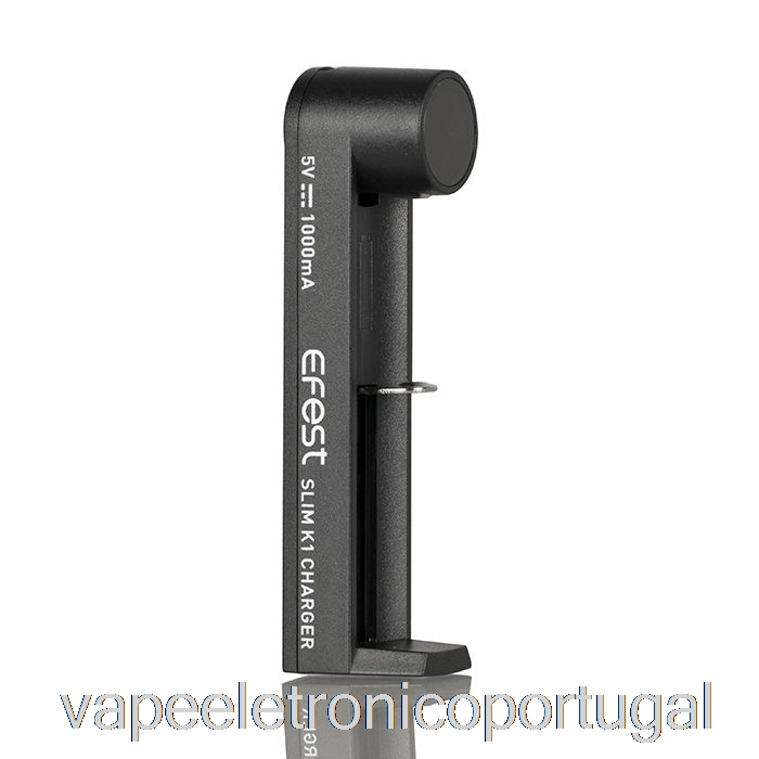 Vape Eletrônico Efest Slim K1 Carregador De Bateria De Slot único