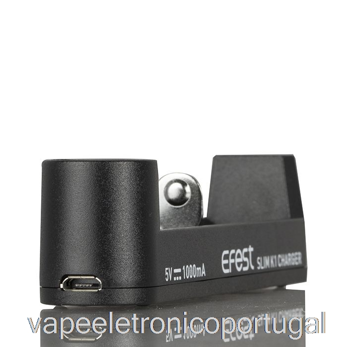 Vape Eletrônico Efest Slim K1 Carregador De Bateria De Slot único