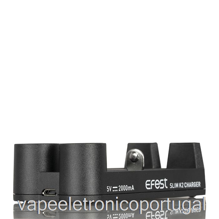 Vape Eletrônico Efest Slim K2 Carregador De Bateria De Dois Slots