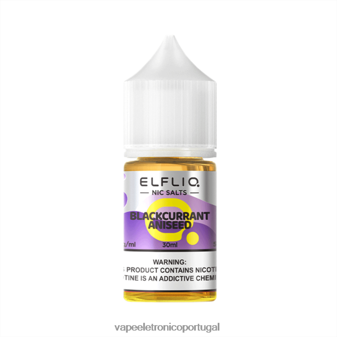 ELFBAR ELFLIQ Nic Salt 30ml Anis de groselha preta L206L69 Vape Eletronico