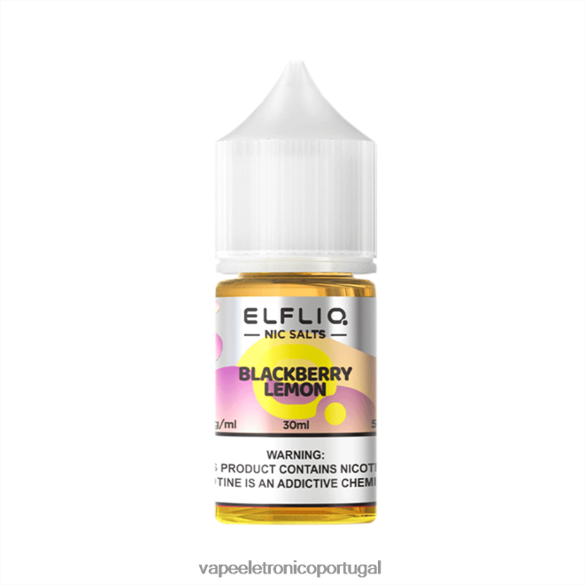 ELFBAR ELFLIQ Nic Salt 30ml Limão Blackberry L206L68 Vape Recarregável