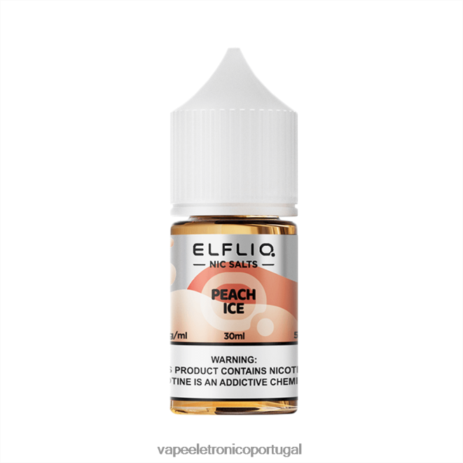 ELFBAR ELFLIQ Nic Salt 30ml gelo de pêssego L206L622 Vape Descartavel