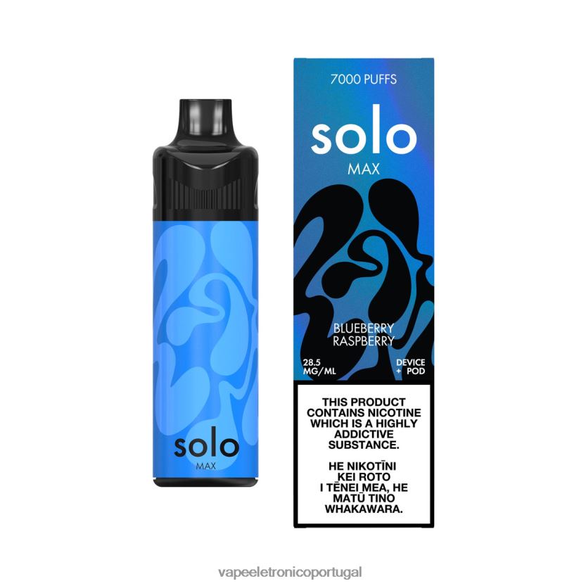 Líquidos Vape Portugal - Solo MAX conjunto de cápsulas framboesa mirtilo BX28RB65