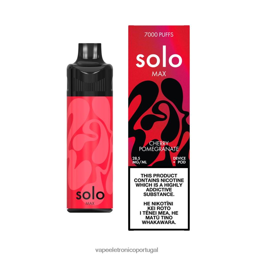 Vape Portugal - Solo MAX conjunto de cápsulas romã cereja BX28RB66
