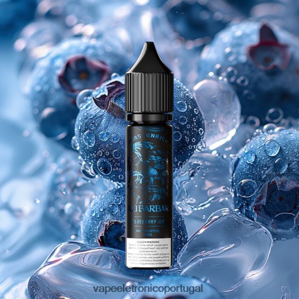 Alibarbar ônix para narguilé gelo de mirtilo 46DN0X104 - Vape Eletronico