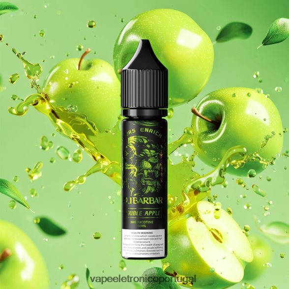 Alibarbar ônix para narguilé maçã dupla 46DN0X111 - Vape Portugal