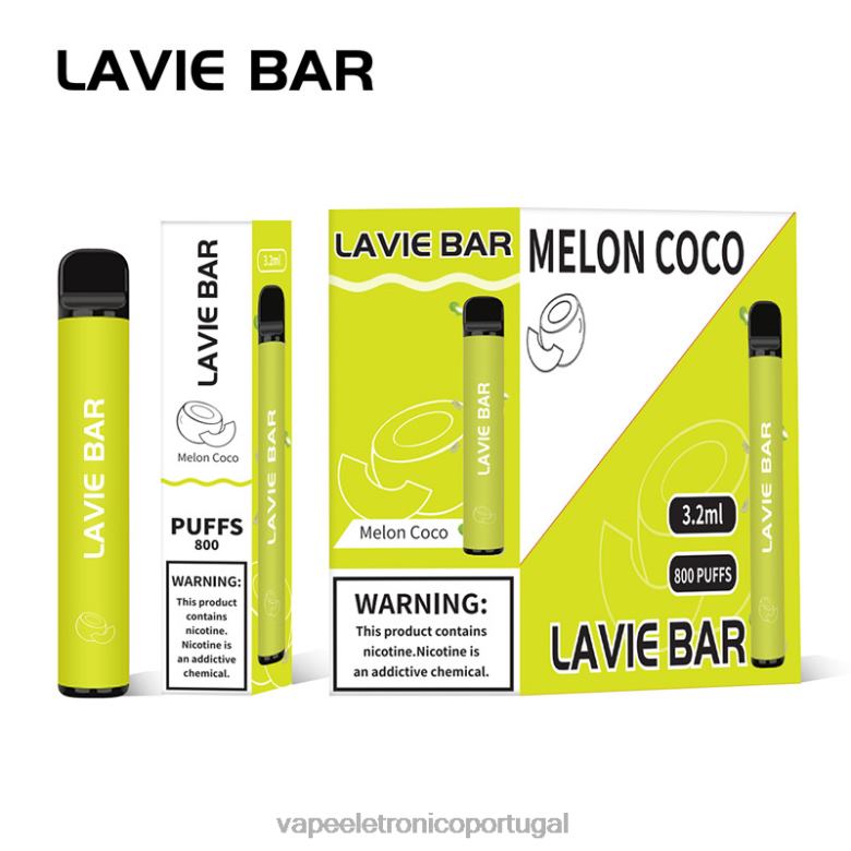Líquidos Vape Portugal - LAVIE BAR 800 baforadas melão coco 0P2FJ315