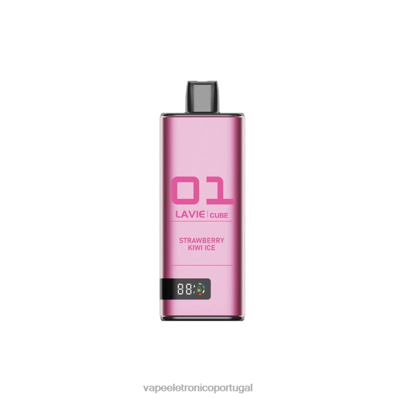 Líquidos Vape Portugal - LAVIE Cube 20.000 baforadas gelo de morango e kiwi 0P2FJ35