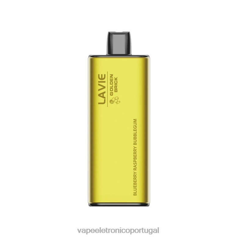 Líquidos Vape Portugal - LAVIE GOLDEN BRICK 10.000 baforadas chiclete de framboesa e mirtilo 0P2FJ55