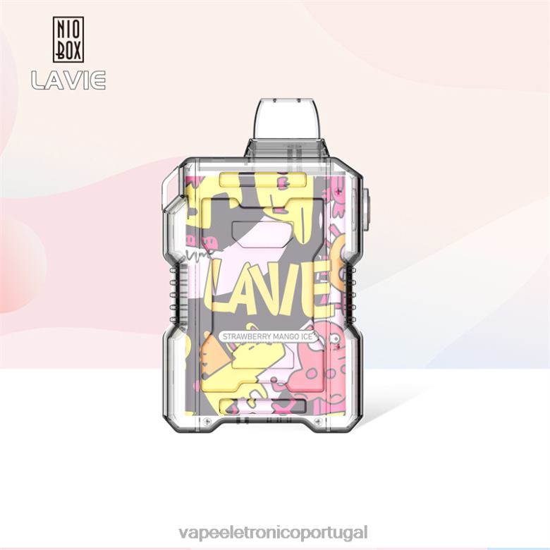 Líquidos Vape Portugal - LAVIE NIO BOX 9.000 baforadas gelo de manga e morango 0P2FJ190