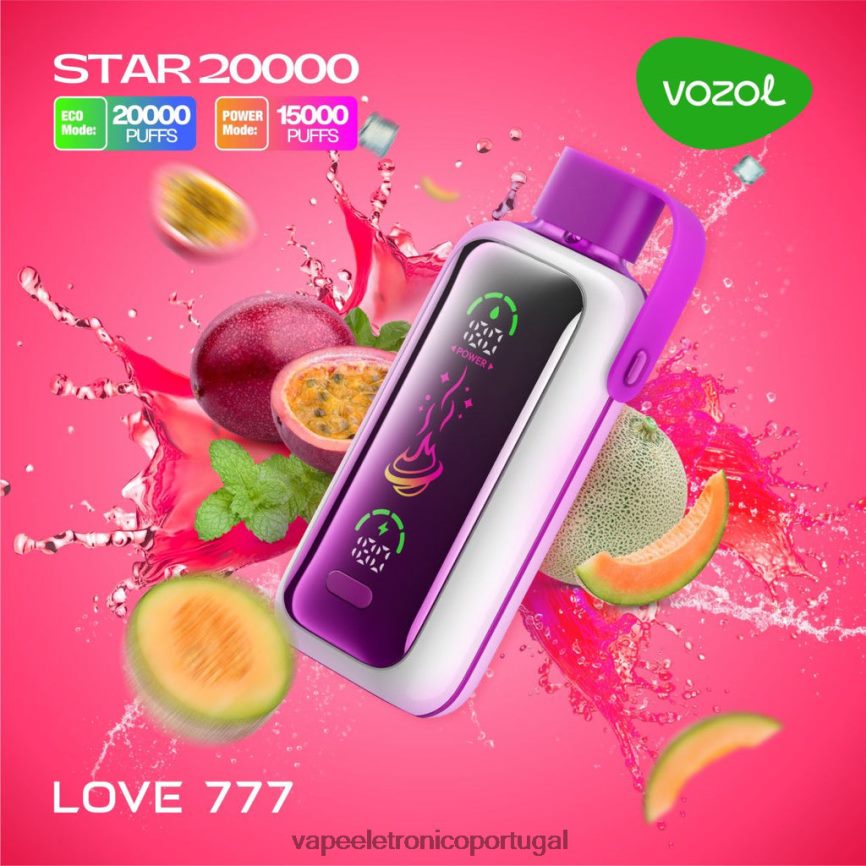 Vape Descartavel - VOZOL STAR 20.000 amor 777 0L84D212
