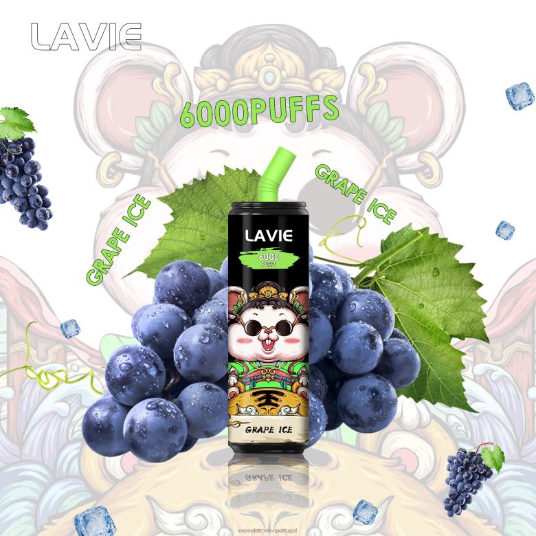 Vape Eletronico - LAVIE Coke BAR 6.000 baforadas gelo de uva 0P2FJ269
