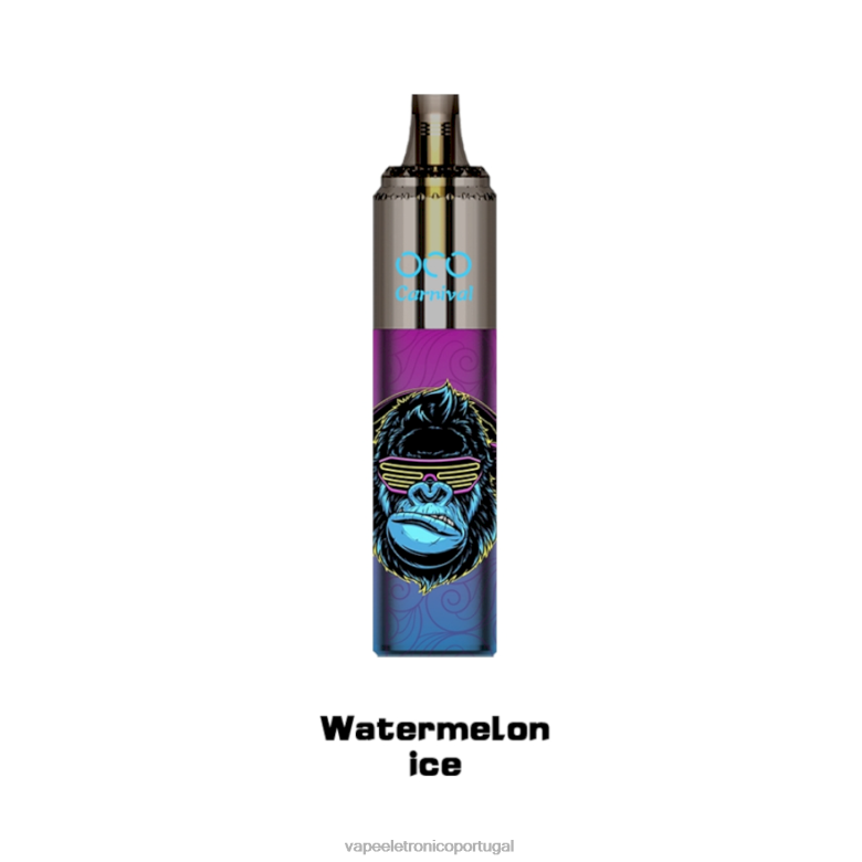 Vape Eletronico - LAVIE OCO carnaval 10.000 baforadas gelo de melancia 0P2FJ359