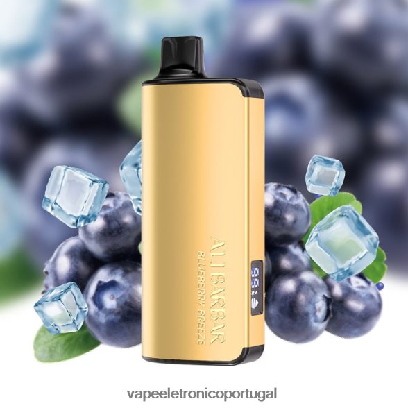 Alibarbar Ingot 20.000 vapores descartáveis brisa de mirtilo 46DN0X32 - Vape Descartavel