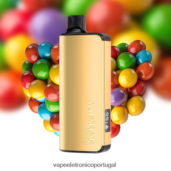 Alibarbar Ingot 20.000 vapores descartáveis doce arco-íris 46DN0X41 - Vape Portugal