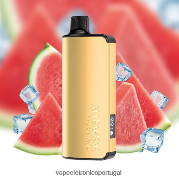 Alibarbar Ingot 20.000 vapores descartáveis gelo de melancia 46DN0X45 - Líquidos Vape Portugal