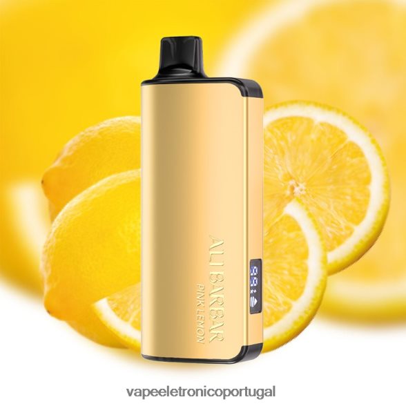 Alibarbar Ingot 20.000 vapores descartáveis limão rosa 46DN0X40 - Líquidos Vape Portugal