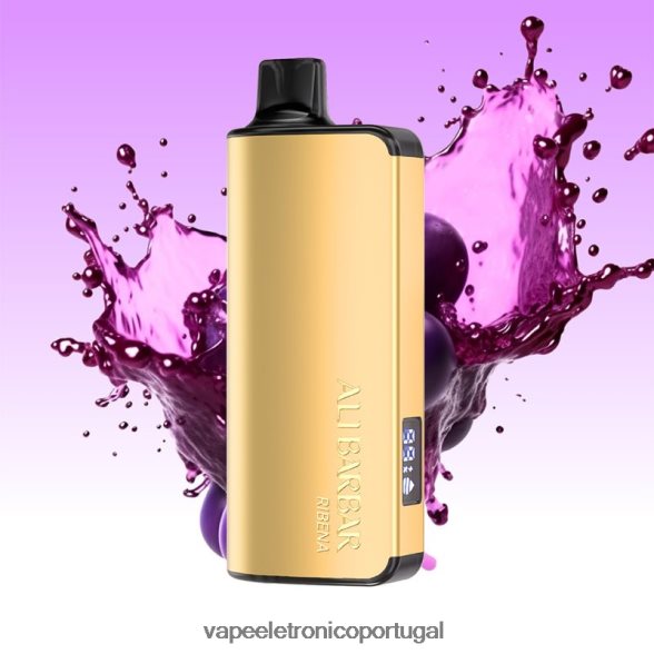 Alibarbar Ingot 20.000 vapores descartáveis ribena 46DN0X42 - Vape Descartavel