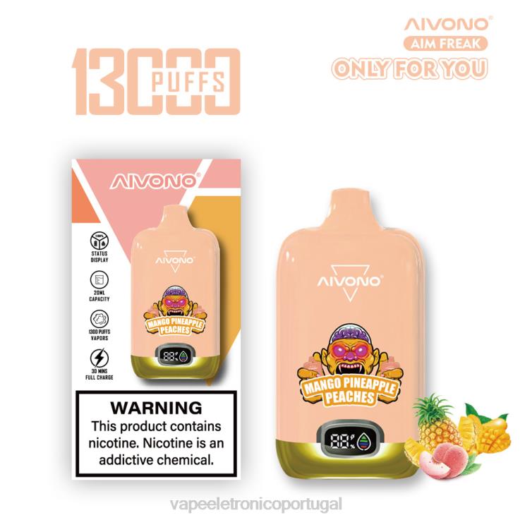 Líquidos Vape Portugal - Aivono AIM FREAK 13.000 manga abacaxi pêssegos DD0P8250