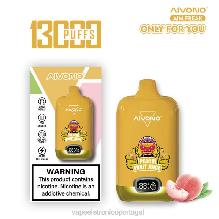 Líquidos Vape Portugal - Aivono AIM FREAK 13.000 suco de pêssego DD0P8245