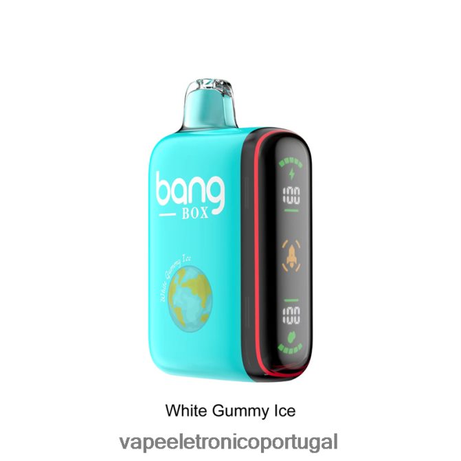 Líquidos Vape Portugal - Bang Box Display de energia inteligente de 9000-18000 baforadas gelo de goma branca BTPPHP30