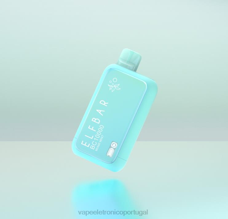 Líquidos Vape Portugal - ELFBAR BC10000 edição vape dinmol descartável hortelã de miami V6HLD20