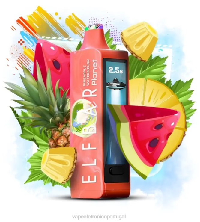 Líquidos Vape Portugal - Elf Bar Planet 25.000 melancia abacaxi V4X8625