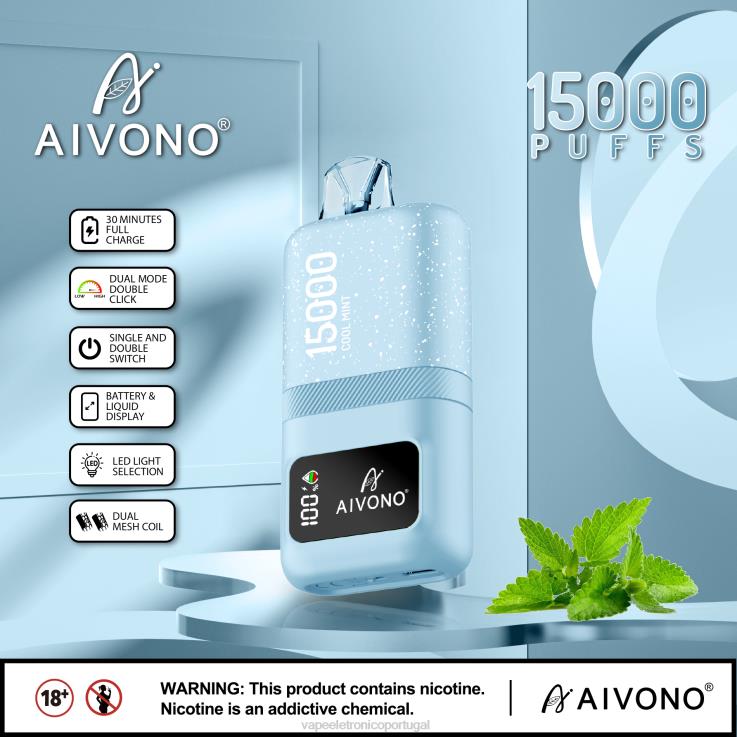 Vape Descartavel - Aivono AIM magic 15.000 menta fresca DD0P862