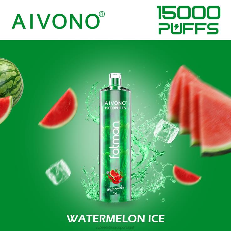 Vape Descartavel - Aivono FATMAN 15.000 gelo de melancia DD0P812