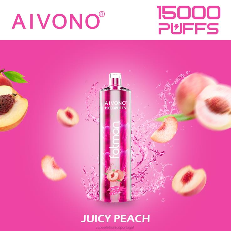Vape Descartavel - Aivono FATMAN 15.000 pêssego suculento DD0P817