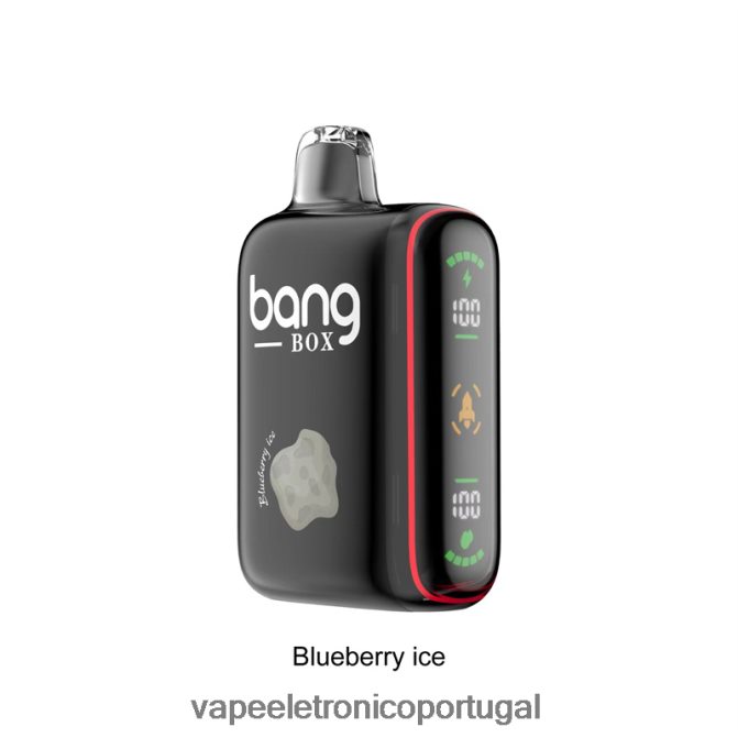 Vape Descartavel - Bang Box Display de energia inteligente de 9000-18000 baforadas gelo de mirtilo BTPPHP32