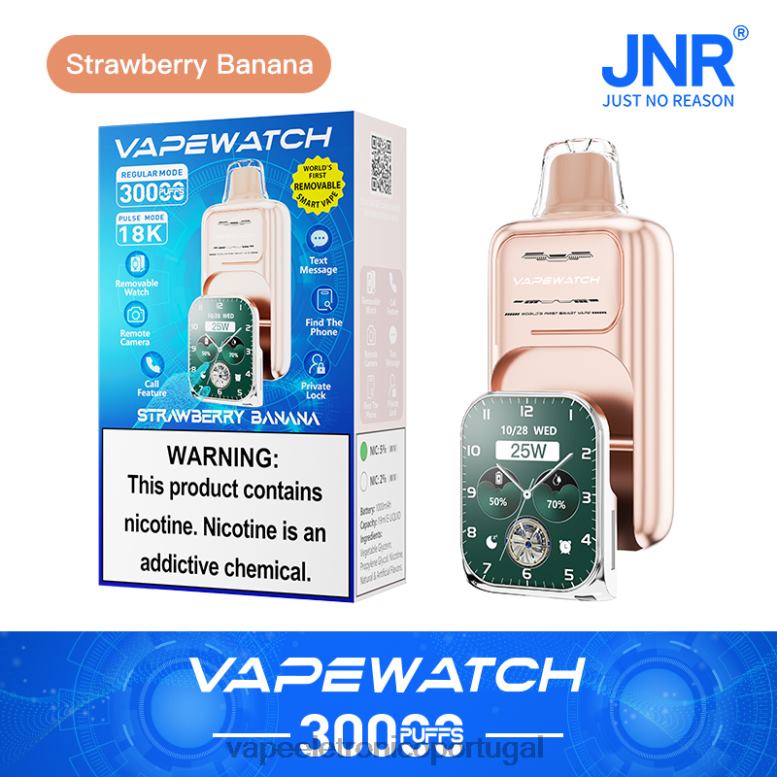 Vape Descartavel T60HV7 JNR relógio vaporizador banana morango
