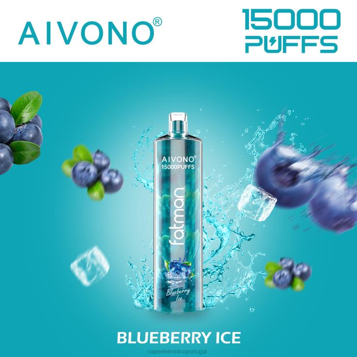Vape Eletronico - Aivono FATMAN 15.000 gelo de mirtilo DD0P814