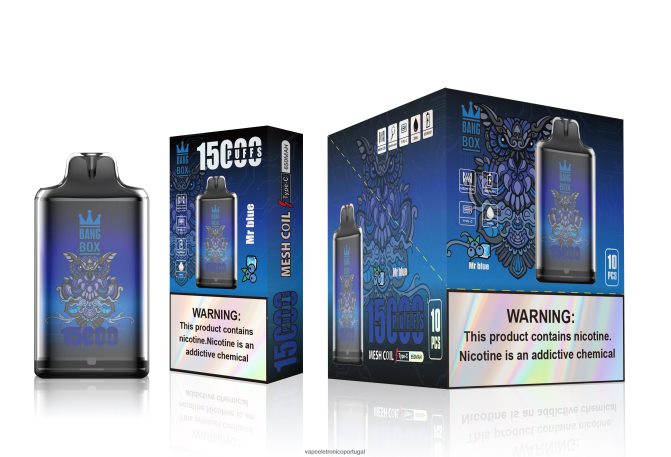 Vape Eletronico - Bang Box s1-15000 baforadas senhor azul BTPPHP109