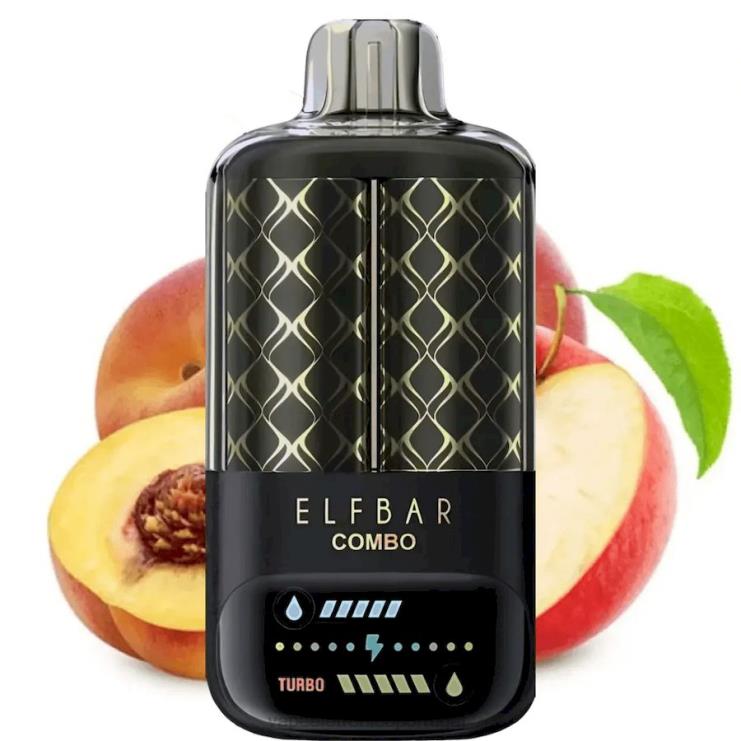 Vape Eletronico - Elf Bar Combo 25.000 maçã e pêssego suculento V4X864