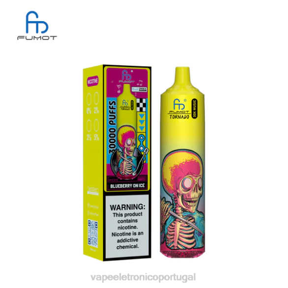 Vape Eletronico - Fumot Tornado 30k música mirtilo no gelo L0TZ4