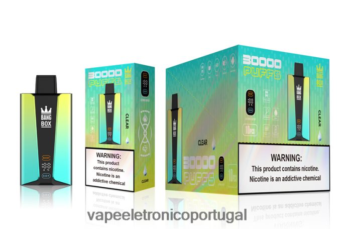 Vape Portugal - Bang Box Tela inteligente de 30.000 baforadas claro BTPPHP76