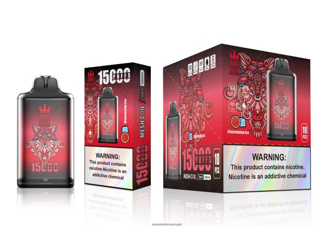 Vape Portugal - Bang Box s1-15000 baforadas gelo de melancia BTPPHP106