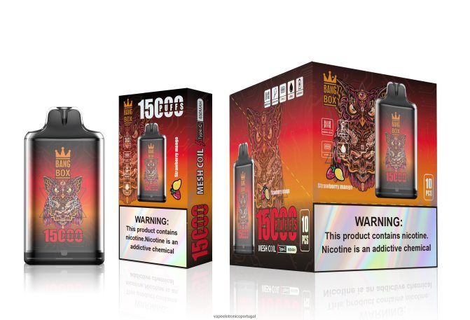 Vape Portugal - Bang Box s1-15000 baforadas manga morango BTPPHP101